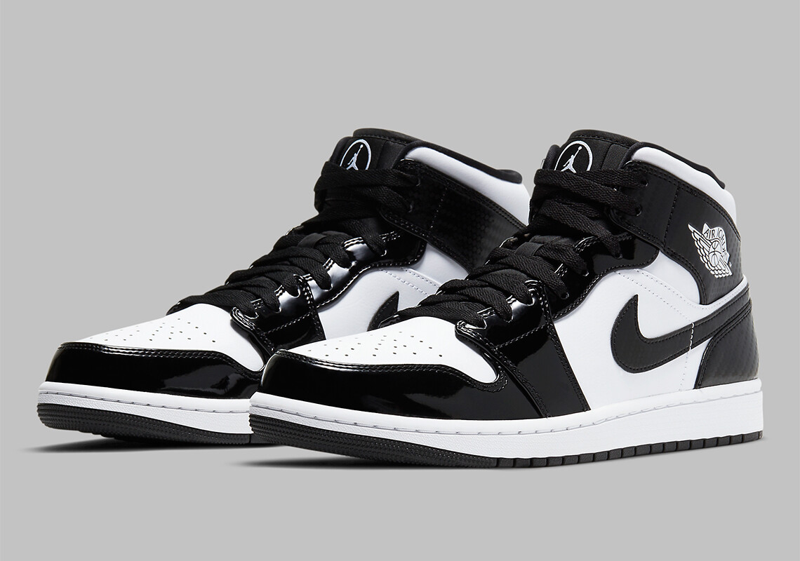 black and white jordan 1 mid se